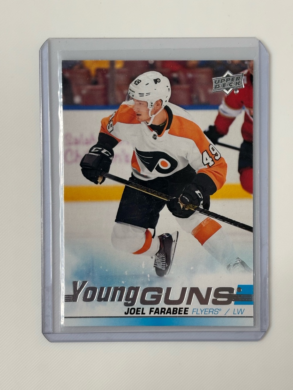 Joel Farabee 2019-20 Upper Deck Young Guns Rookie RC #491 Flyers